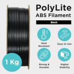 PolyLite ABS 3D Printer Filament 1.75mm - Black