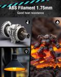 SUNLU Strong Black ABS Filament for FDM 3D Printers