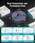 SUNLU Strong Black ABS Filament for FDM 3D Printers