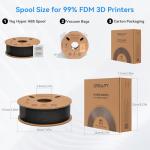 Creality Hyper ABS 1.75mm 3D Printer Filament - Black