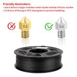 Lightweight Black Carbon Fiber ABS Filament 1.75mm