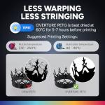 OVERTURE PETG Filament 1.75mm - Dimensional Accuracy 99%