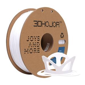 3DHoJor 1.75mm White PETG Filament, 1kg Spool