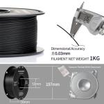 TINMORRY High Impact PETG Filament, 1.75mm, Black