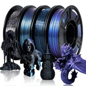 YOUSU Glow-in-the-Dark PETG 3D Printer Filament Bundle