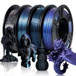 YOUSU Glow-in-the-Dark PETG 3D Printer Filament Bundle