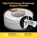 Breakaway Support Filament 1kg for Easy 3D Printing