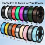 ISANMATE 1.75mm PETG Filament Black 1KG