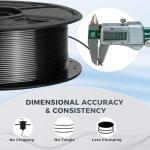 ISANMATE 1.75mm PETG Filament Black 1KG