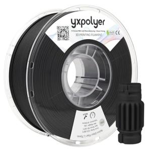 Black Nylon Glass Filled 3D Printer Filament 1kg