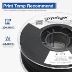 Black Nylon Glass Filled 3D Printer Filament 1kg