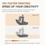 Creality Hyper PLA Filament 1.75mm 1KG Gray