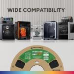 OVERTURE 1.75mm ABS Filament - 1kg Black Spool