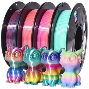 Rainbow PLA Filament Bundle - 4 Spools