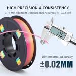 Rainbow PLA Filament Bundle - 4 Spools