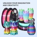 Rainbow PLA Filament Bundle - 4 Spools