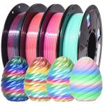 Rainbow PLA Filament Bundle - 4 Spools
