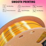 Tri-Color Rainbow Silk PLA Filament 1.75mm