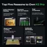 Creality K2 Pro 3D Printer with Multicolor Support