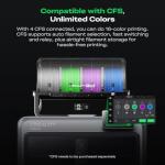 Creality K2 Pro (A) 3D Printer, Support Multi Color 3D Printing Needs CFS, 600mm/s High-Speed Printing, Smart Auto Leveling, Active Chamber Heating, Dual AI Cameras, Large Build Volume 300×300×300 mm