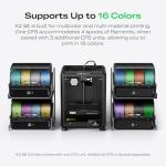 Creality K2 SE Combo 3D Printer, Support Multicolor Printing with CFS, 500mm/s High-Speed Printing, Auto Leveling, Vibration Control, Compact Desktop Upgrate 3D Printer, Print Size 220x215x245mm