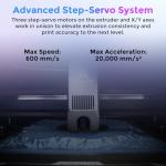 Creality Official K2 Combo(A) 3D Printer, Multi-Color Printing with CFS, 600mm/s High-Speed, AI Cameras, Full Auto-Leveling, Dual Z-Axis, 260x260x260mm Build Volume