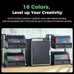 Creality K2 Pro Combo(A) 3D Printers, Multicolor 3D Printer Machine with CFS, Dual Camera, 600mm/s Printing Speed, Next-Gen Direct Drive Extruder, 300 * 300 * 300mm Printing Volume