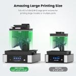 UniFormation GK3 Ultra Large Resin 3D Printer 13.5-Inch 16K UHD Mono LCD Screen 3D Resin Printer 11.8x6.3x11.8inch Big Build Volume with Smart Auto-Detected Heating System & Auto Resin Feeding System