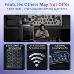 Creality Official K2 Combo(A) 3D Printer, Multi-Color Printing with CFS, 600mm/s High-Speed, AI Cameras, Full Auto-Leveling, Dual Z-Axis, 260x260x260mm Build Volume