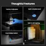 UniFormation GK3 (T) Resin 3D Printer 16K High Resolution LCD with COB Light Source Smart Heating System & Smart Feeding System & App Control Easy Printing 8.3 x 4.7 x 9.5inch Large Build Volume