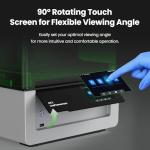 UniFormation GK3 (T) Resin 3D Printer 16K High Resolution LCD with COB Light Source Smart Heating System & Smart Feeding System & App Control Easy Printing 8.3 x 4.7 x 9.5inch Large Build Volume