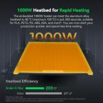 Creality Ender 5 Max 3D Printer 400×400×400mm Large Build Volume, 700mm/s Fast Printin Speed, 64-Point Auto Leveling, All-Metal Frame Dual & Gear Extruder, Multi-Printer Control Over WLAN