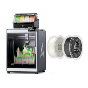Creality K2 Plus Combo 3D Printer, Multi Color Printing with New CFS Bundle with Hyper RFID PLA Filament 1.75mm 2Kg (Black&White)