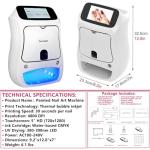 dosiwlatever Nail Art Printer Machine 4800dpi with Custom Photo Printing - 3000+ Built-in Patterns, Automatic Nail Printer, Fast 30 Seconds Printing, UV Curing /5-inch Touch Screen, Beginner-Friendly
