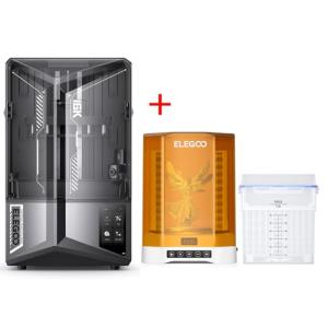 ELEGOO Saturn 4 Ultra 16K Resin 3D Printer and ELEGOO Mercury Plus V3.0 Wash and Cure Station