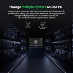 Creality Ender 5 Max 3D Printer 400×400×400mm Large Build Volume, 700mm/s Fast Printin Speed, 64-Point Auto Leveling, All-Metal Frame Dual & Gear Extruder, Multi-Printer Control Over WLAN