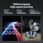 FLSUN S1 3D Printer,1200mm/s Max High-Speed FDM 3D Printers, 350°C Direct Extruder with Real-time Intelligent Monitoring, Stable Delta Structure,Fully Auto Leveling, Works Right Out of Box