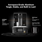 Phrozen Sonic Mighty Revo 16K LCD Resin 3D Printer, 10.1" Mono LCD, Ultra-High Resolution 14×19µm, Build Volume 211.68×118.37×235mm, One-Touch Calibration, Smart Failure Detection, App Control