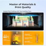 Creality K2 Plus Combo 3D Printer, Multi Color Printing with New CFS Bundle with Hyper RFID PLA Filament 1.75mm 2Kg (Black&White)