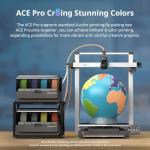 Bundle Anycubic Kobra 3 Max Combo 3D Printer, Support Multi Color Printing 600mm/s High-Speed Printing, Large Build Volume 420x420x500mm, Auto Leveling & Smart Vibration Compensation PEI Plate