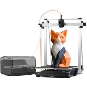 (Bundle Anycubic Kobra 3 Max Combo 3D Printer) Large Printing Volume Multicolor 3D Printer, 600mm/s High-Speed Printing Precise Auto-Leveling & Anti-Skip Upgrade 420 * 420 * 500mm Print Volume