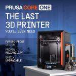 Original Prusa CORE One, Ready-to-use 3D Printer, Assembled and Tested, Removable Print Sheets, 1kg Prusament PLA Spool Included, Print Size 9.8 x 8.6 x 10.6 in