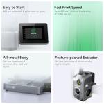 Creality Hi Combo with CFS, Multicolor 3D Printer 500mm/s High Printing, Print Size 260 * 260 * 300mm,MK8 Nozzles Package PLA Filament 1.75 mm (Hi 3D Printer)