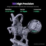 Uniformation 16K Resin 3D Printer, 120mm/h High-Speed Stable Printing for Smart Auto Heating & Auto Feed System Ideal for Detailed Models,Model:GK3 (T)