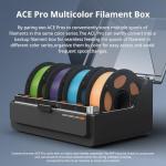 Bundle Anycubic Kobra 3 Max Combo 3D Printer, Support Multi Color Printing 600mm/s High-Speed Printing, Large Build Volume 420x420x500mm, Auto Leveling & Smart Vibration Compensation PEI Plate