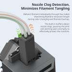 (PLA 4KG Bundle) Anycubic 3D Printer Kobra S1 Combo, Multi-Color 3D Printer Max 600mm/s High Speed Printing High Precision + ANYCUBIC PLA Filament 1.75mm, 2kg, Black + 2KG Gray