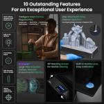 Uniformation 16K Resin 3D Printer, 120mm/h High-Speed Stable Printing for Smart Auto Heating & Auto Feed System Ideal for Detailed Models,Model:GK3 (T)