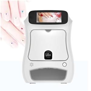 Nails Printer 3D Machine 10s High Speed Color Painting Original Picture Painted Nail Machine, Portable Automatic Nail Art DIY Nail Art Printer,White