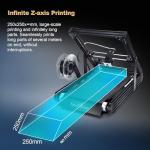 IdeaFormer-3D IR3 V2 Conveyor Belt Printer with Extended Roller, Auto Leveling Metal Belt 3D Printer for Long & Batch Printing CoreXY Structure, Print Size 250×250×∞mm