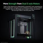 Creality Ender-5 Max 3D Printer, Large Build Volume 400 * 400 * 400mm, Up to 700mm/s Printing Speed, X-axis with Linear Rail & Dual Z-axis Motors, Creality OS Smart Control for Print Farm